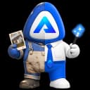 Adklaro mascot with a magic wand