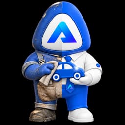 Adklaro mascot polishing a car